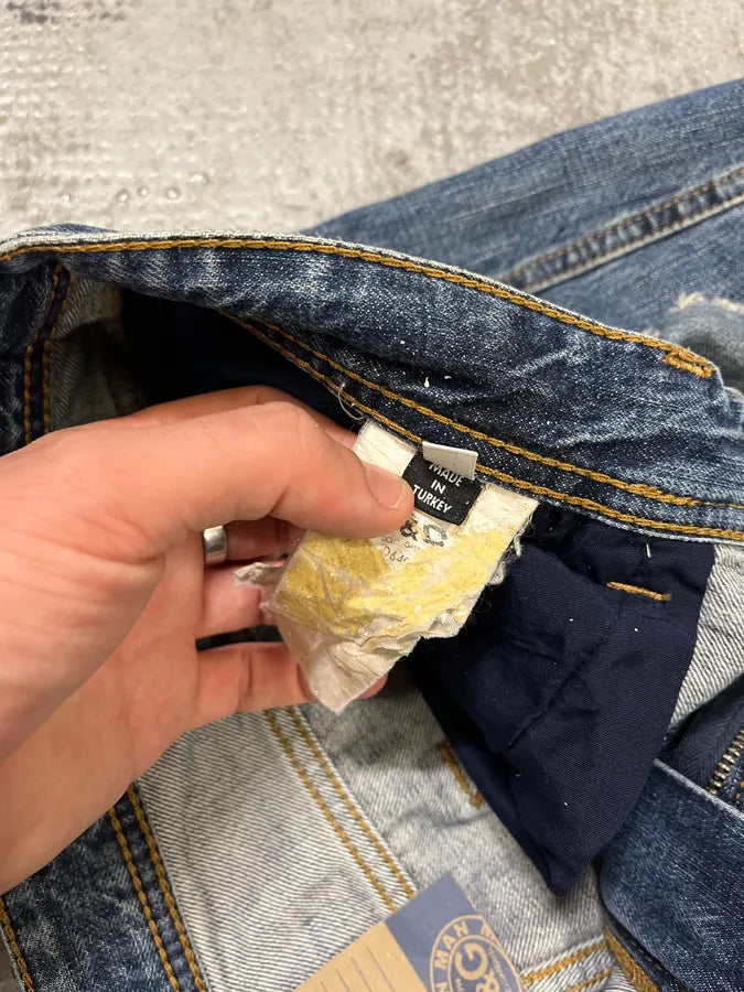 2000s Dolce & Gabbana Blue Distressed Denim Jeans oLqyCRD 10