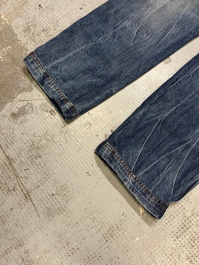 2000s Dolce & Gabbana Blue Distressed Denim Jeans oLqyCRD 3