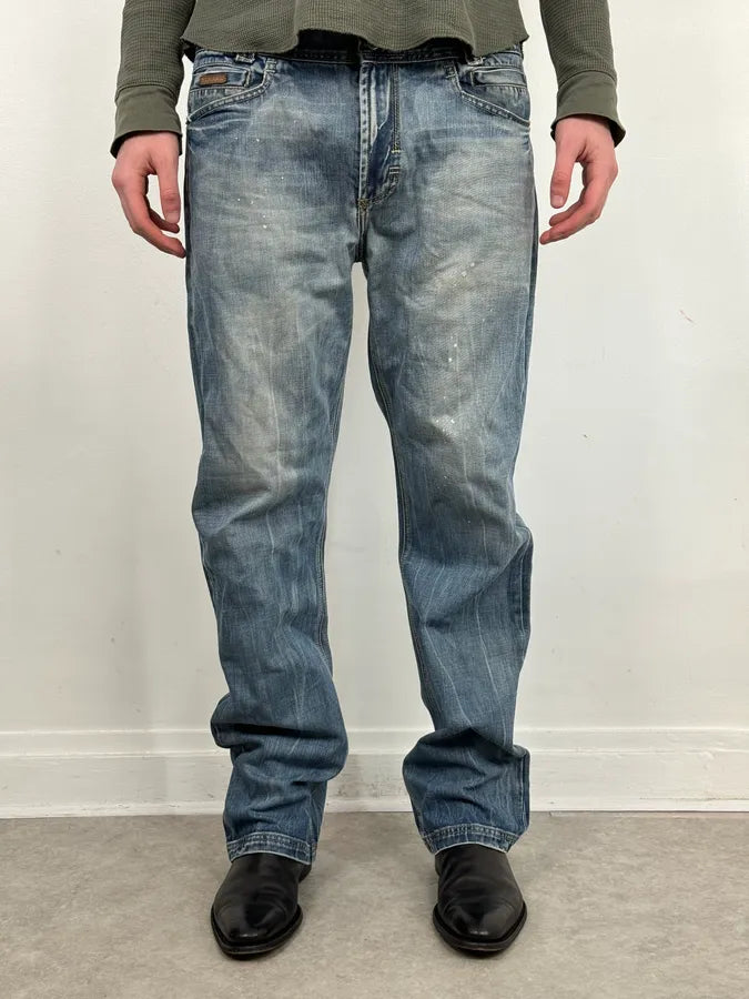 AW2006 Dolce & Gabbana Faded Blue Regular Denim Jeans QOcslRE 0