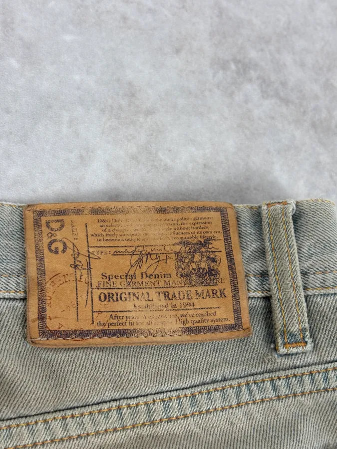 2000s Dolce & Gabbana Blue Faded Denim Jeans exfatCu 7