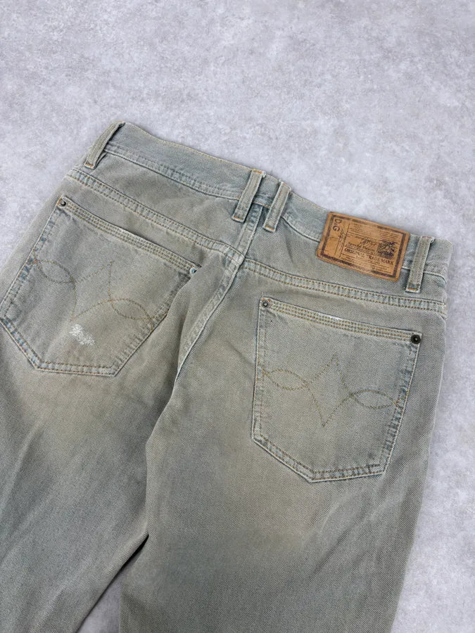 2000s Dolce & Gabbana Blue Faded Denim Jeans exfatCu 6