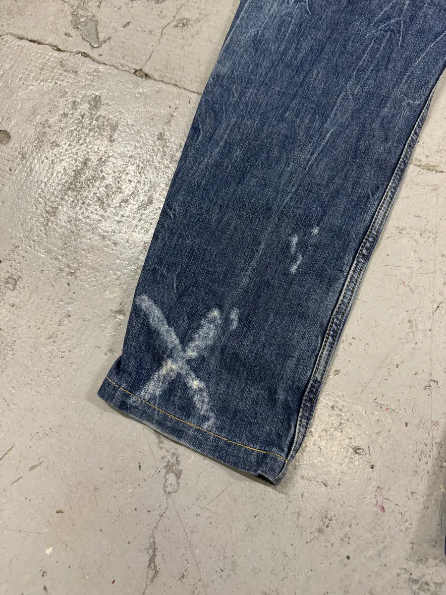2000s Dolce & Gabbana Blue Faded Denim Jeans Oihknmr 5