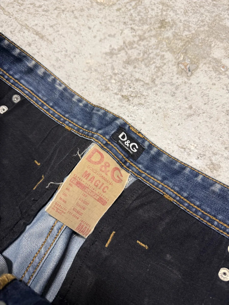 2000s Dolce & Gabbana Blue Faded Denim Jeans VchtCgn 8