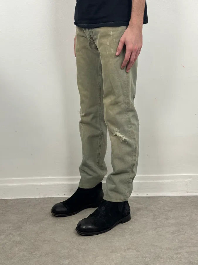 2000s Dolce & Gabbana Blue Faded Denim Jeans exfatCu 1