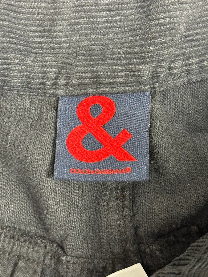 2000s Dolce & Gabbana Navy Corduroy Cargo Pants pzVVumh 11