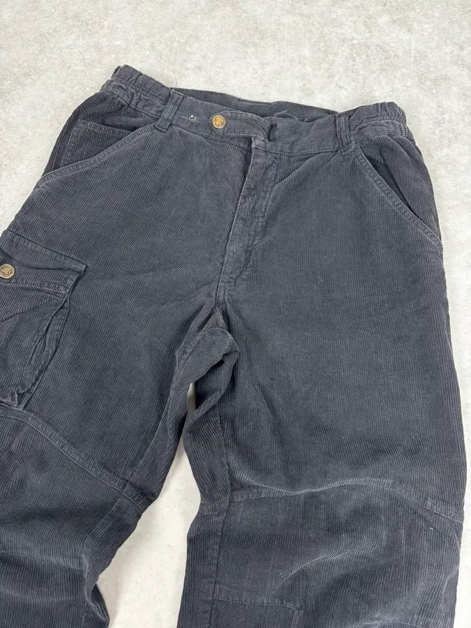 2000s Dolce & Gabbana Navy Corduroy Cargo Pants pzVVumh 5