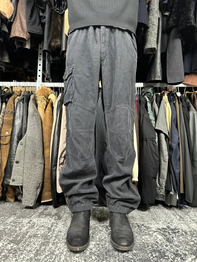 2000s Dolce & Gabbana Navy Corduroy Cargo Pants pzVVumh 1