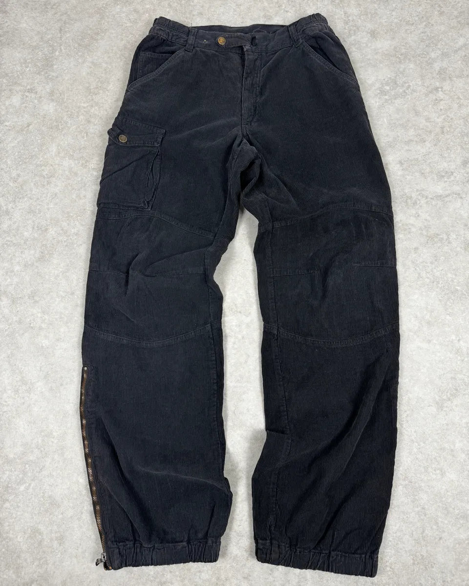 2000s Dolce & Gabbana Navy Corduroy Cargo Pants pzVVumh 2