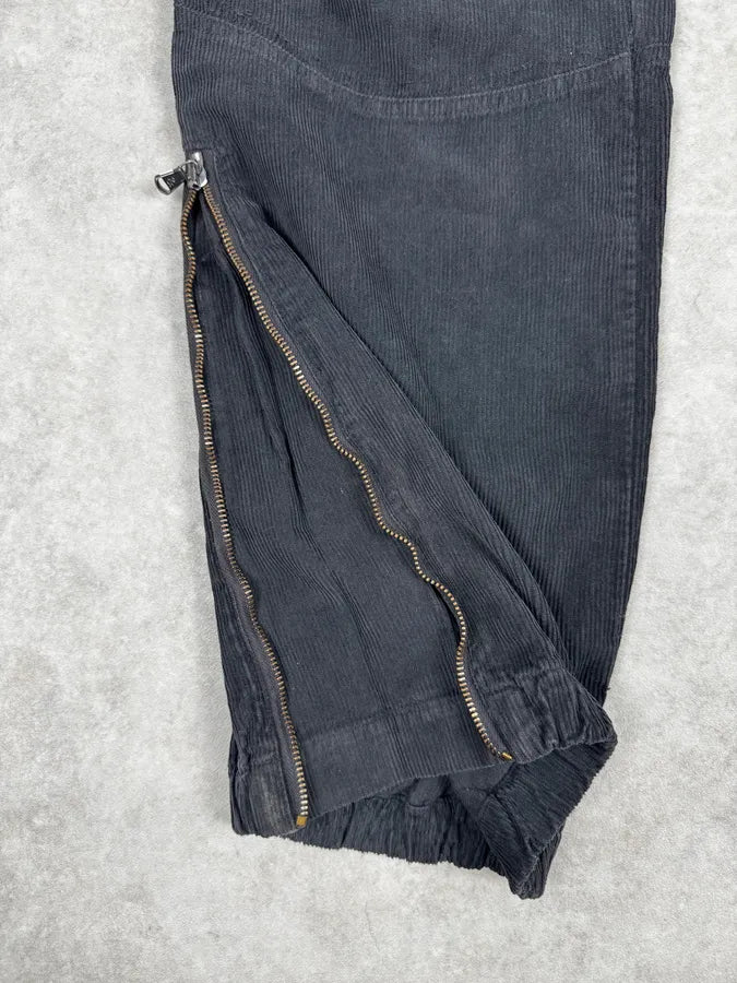2000s Dolce & Gabbana Navy Corduroy Cargo Pants pzVVumh 8
