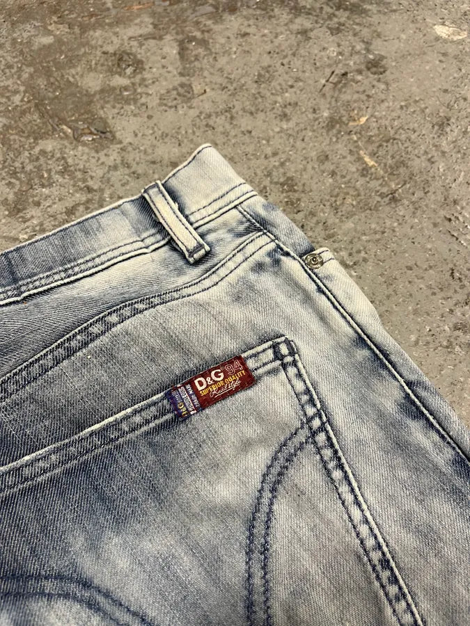 2000s Dolce & Gabbana Blue Relaxed Denim Jeans UXAzqnu 8
