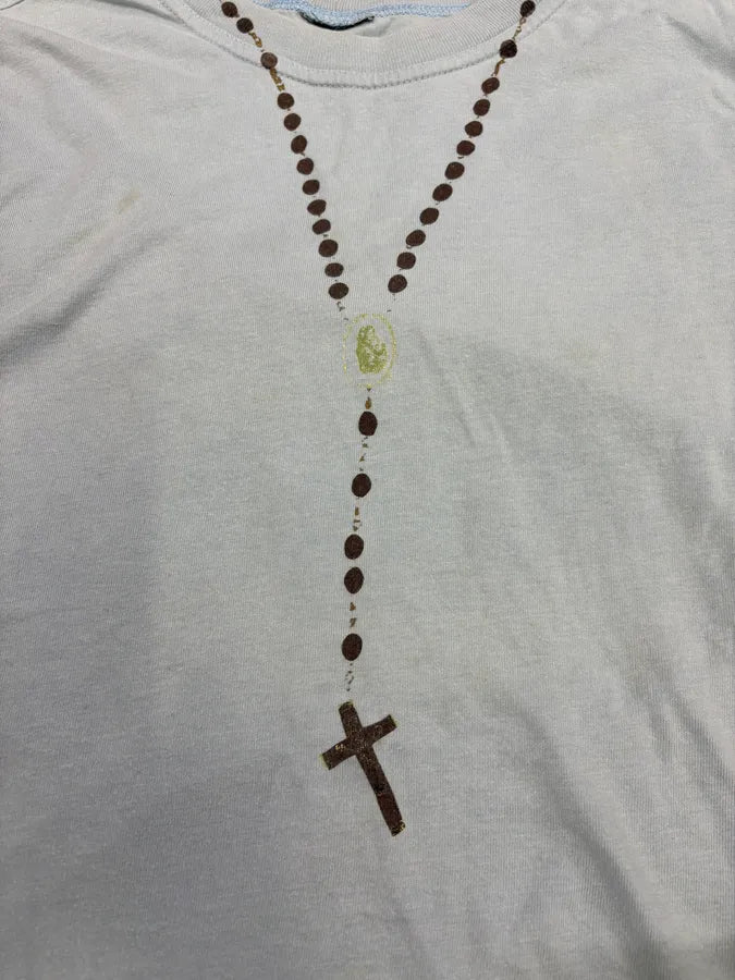 2000s Dolce & Gabbana Blue Rosary Cross Tank Top (S) SBjGrdg 2