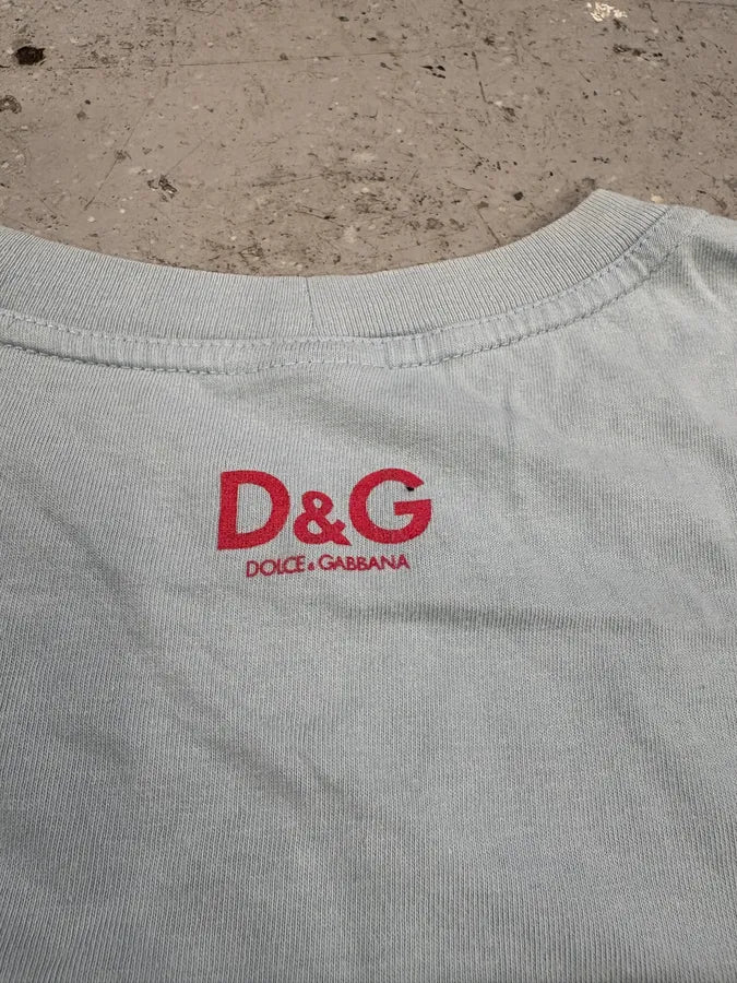 2000s Dolce & Gabbana Blue Rosary Cross Tank Top (S) SBjGrdg 8