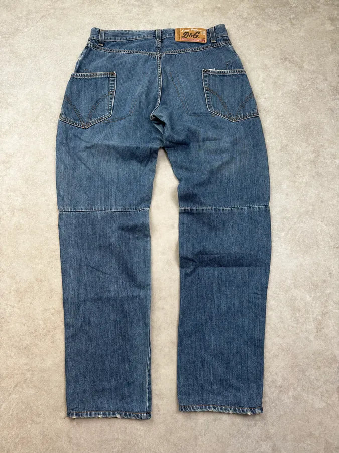 AW2003 Dolce & Gabbana Blue Side Pockets Jeans AAbknjY 1