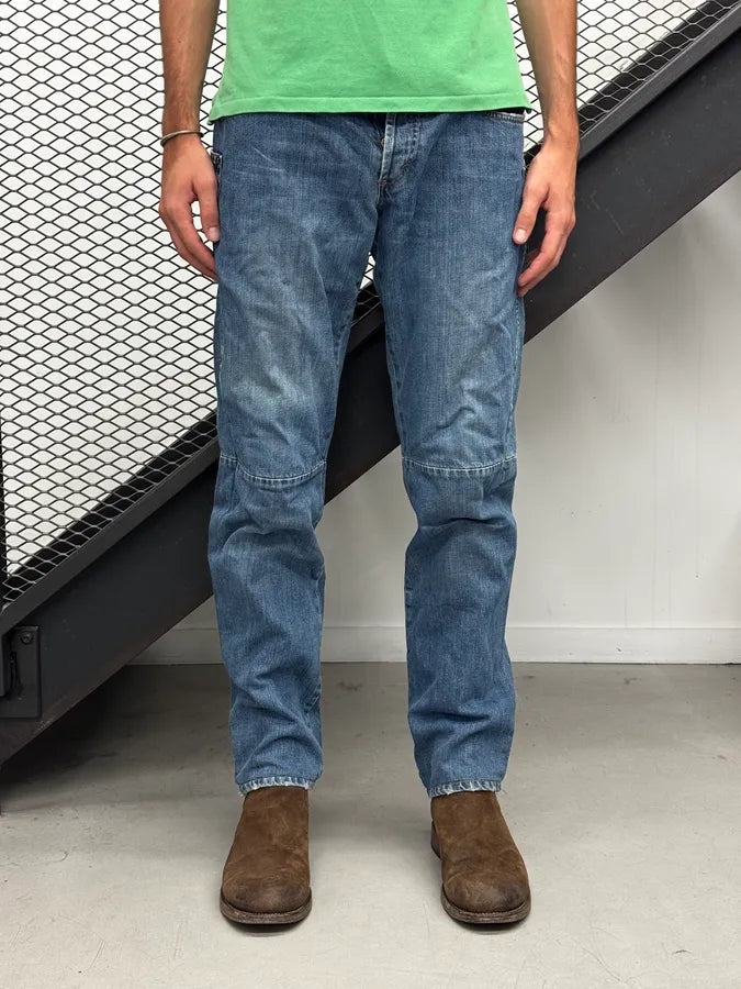 AW2003 Dolce & Gabbana Blue Side Pockets Jeans AAbknjY 2