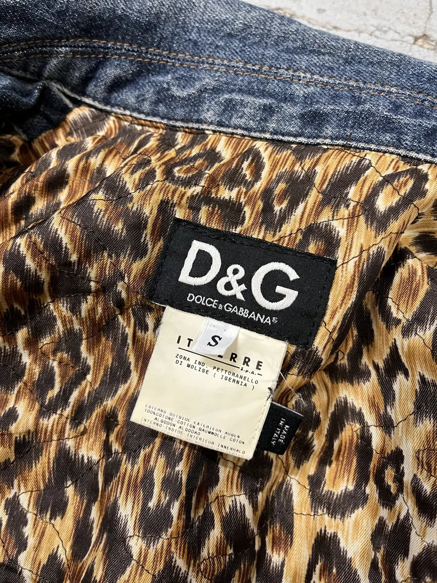 2000s Dolce & Gabbana Blue Studded Denim Jacket sftWfna 5