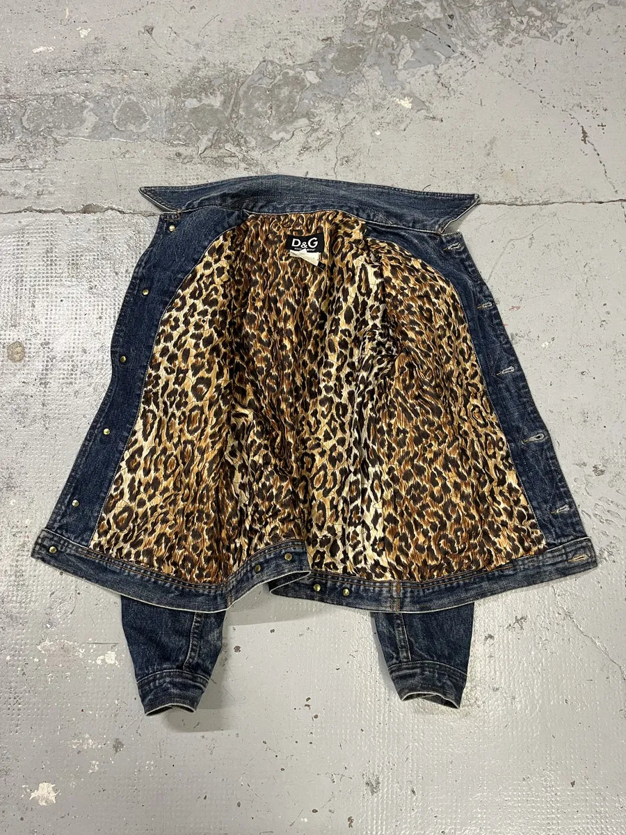 2000s Dolce & Gabbana Blue Studded Denim Jacket sftWfna 6