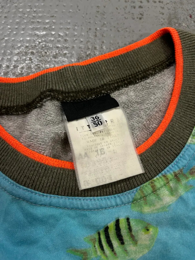 2000s Dolce & Gabbana Blue Underwater Marine Print T-Shirt myrUNGD 7