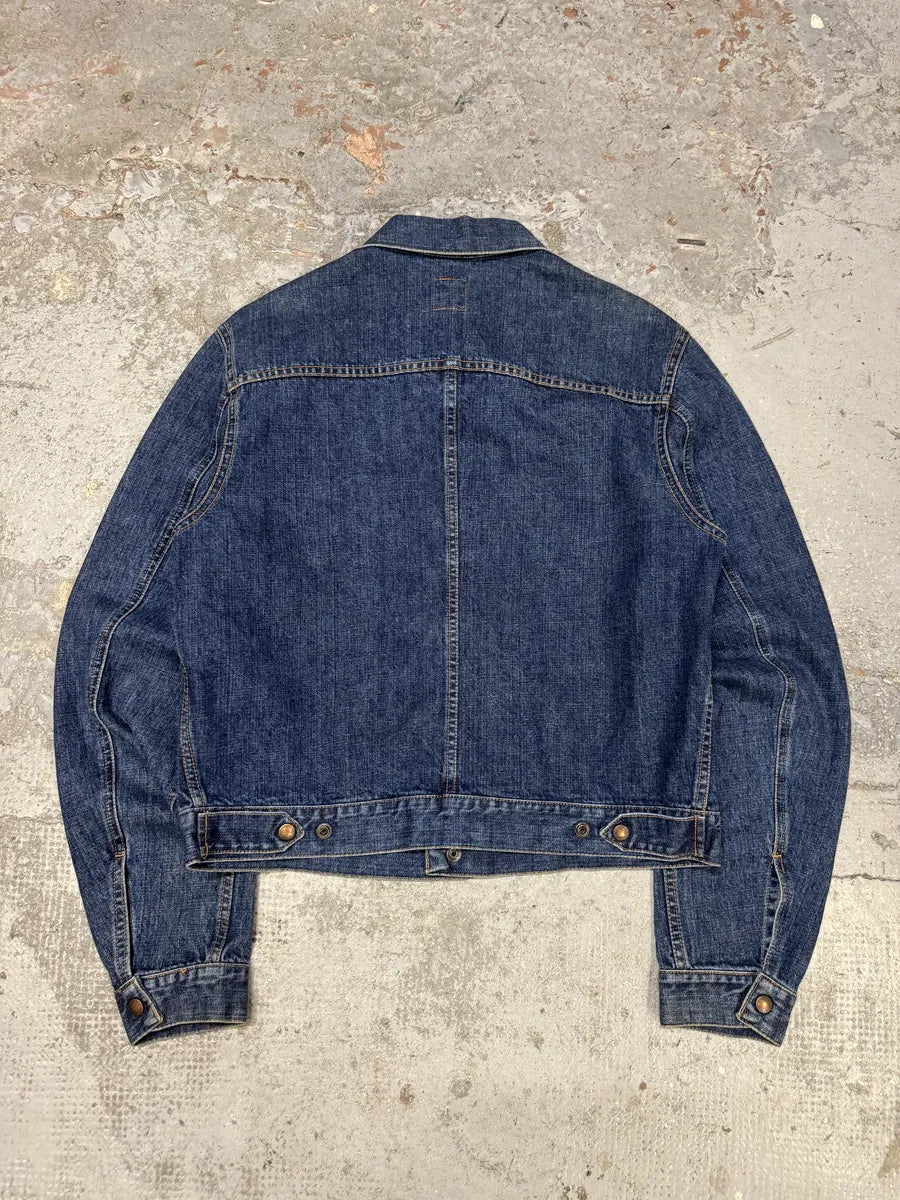 2000s Dolce & Gabbana Blue Worker Denim Jacket roTUKlG 1