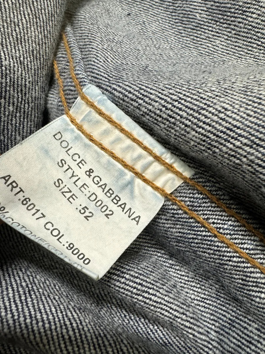2000s Dolce & Gabbana Blue Worker Denim Jacket roTUKlG 5