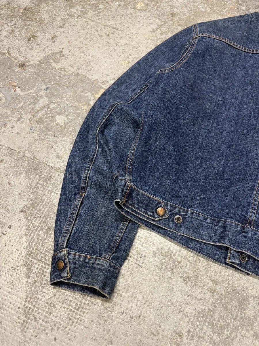2000s Dolce & Gabbana Blue Worker Denim Jacket roTUKlG 6