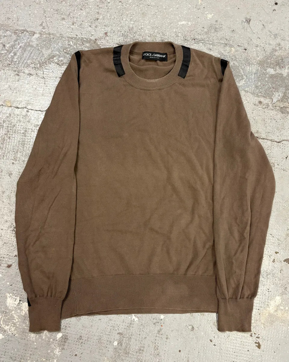 AW2003 Dolce & Gabbana Bondage Beige Sweater thavFqQ 1