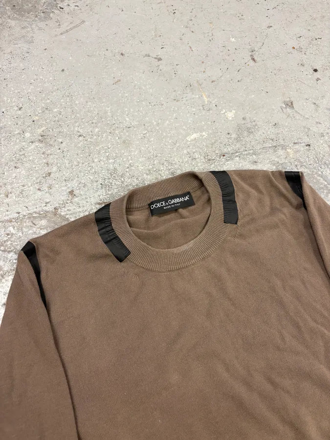 AW2003 Dolce & Gabbana Bondage Beige Sweater thavFqQ 4