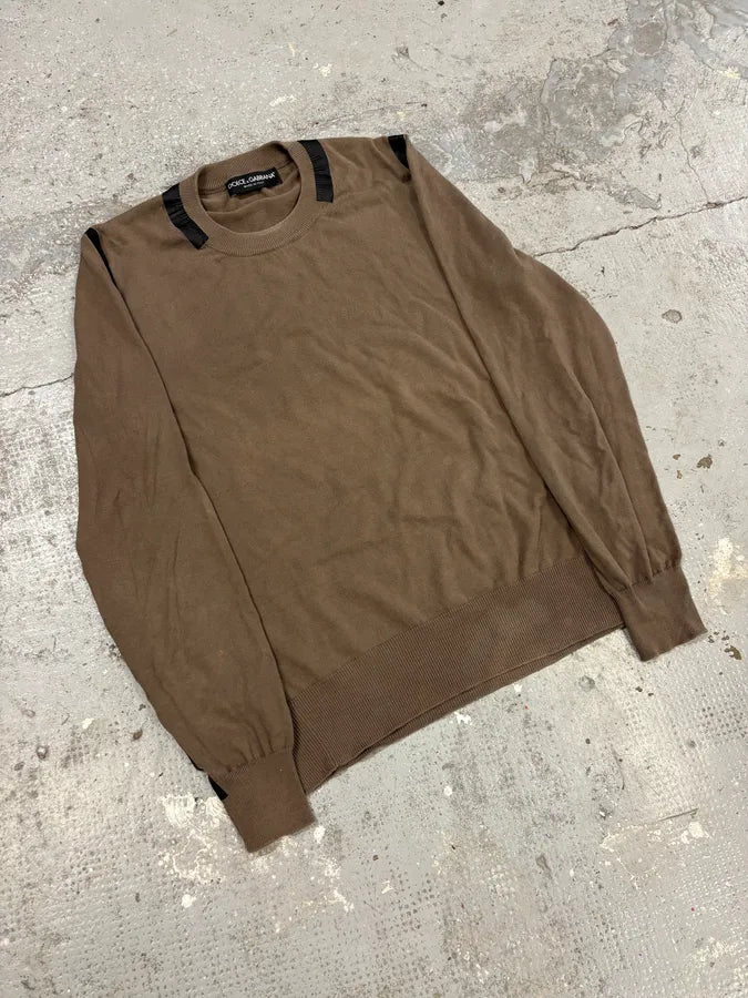 AW2003 Dolce & Gabbana Bondage Beige Sweater thavFqQ 3