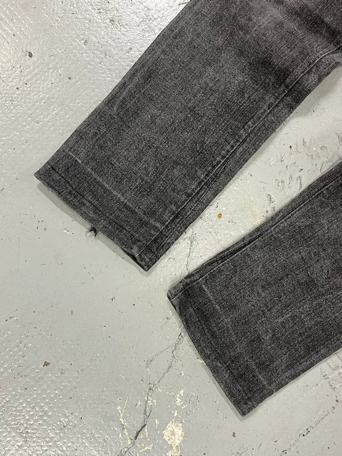 2000s Dolce & Gabbana Bondage Corset Grey Denim Jeans rQmEsaA 7