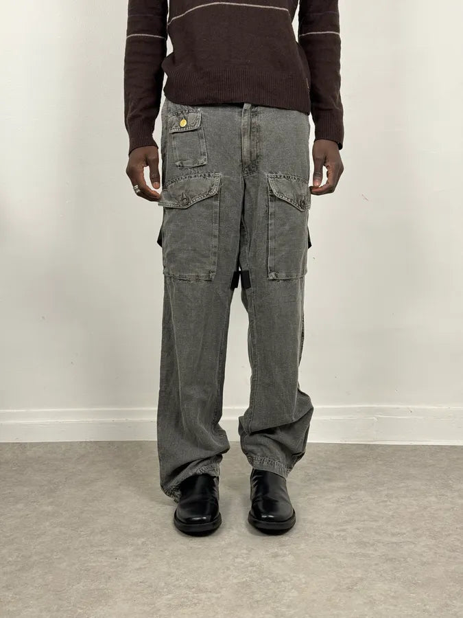2000s Dolce & Gabbana Bondage Pure Grey Jeans TJXcZqC 1