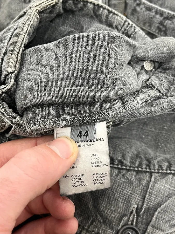 2000s Dolce & Gabbana Bondage Pure Grey Jeans TJXcZqC 12