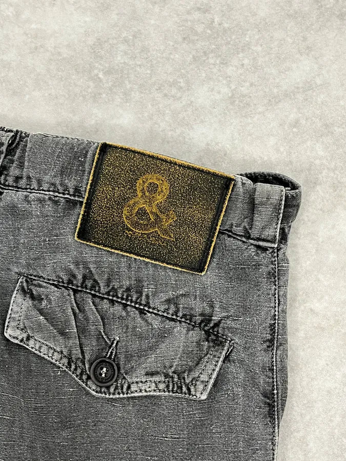 2000s Dolce & Gabbana Bondage Pure Grey Jeans TJXcZqC 9