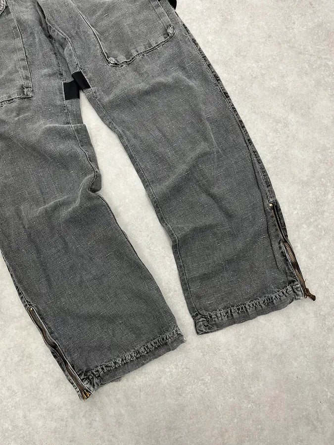 2000s Dolce & Gabbana Bondage Pure Grey Jeans TJXcZqC 8