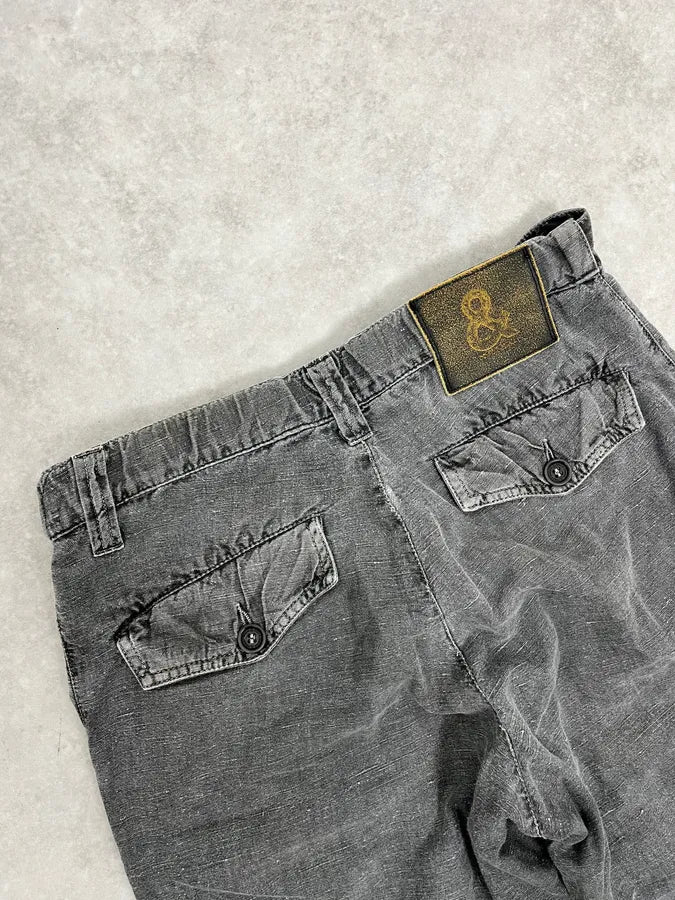 2000s Dolce & Gabbana Bondage Pure Grey Jeans TJXcZqC 6