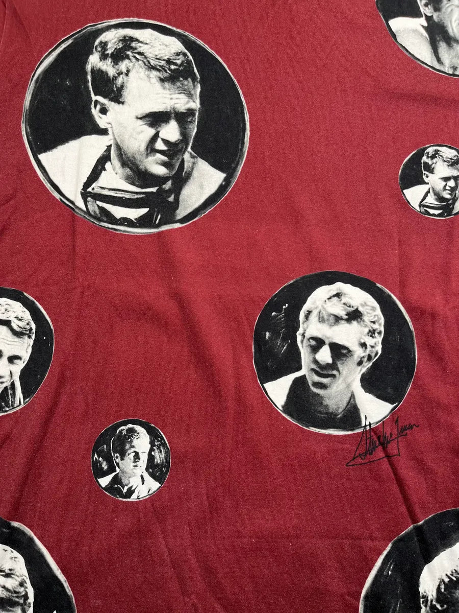 SS2011 Dolce & Gabbana Bordeaux Steve McQueen Portrait T-Shirt usHXimx 6
