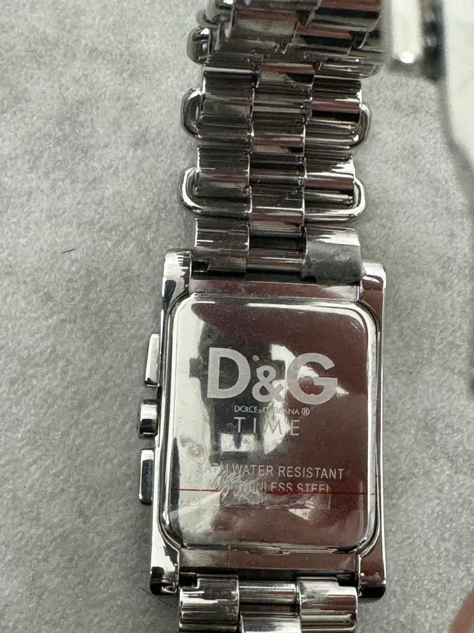2000s Dolce & Gabbana Bordeaux Dial Steel Grey Watch Fulpexe 3
