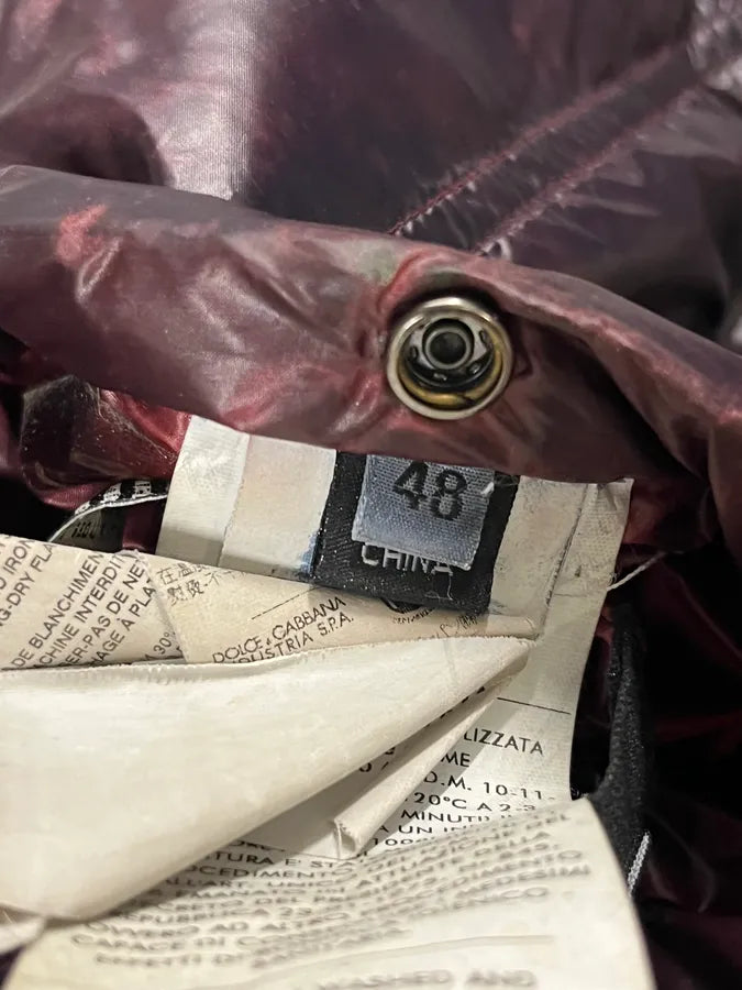 2000s Dolce & Gabbana Bordeaux Reversible Puffer Jacket JIadyuX 16