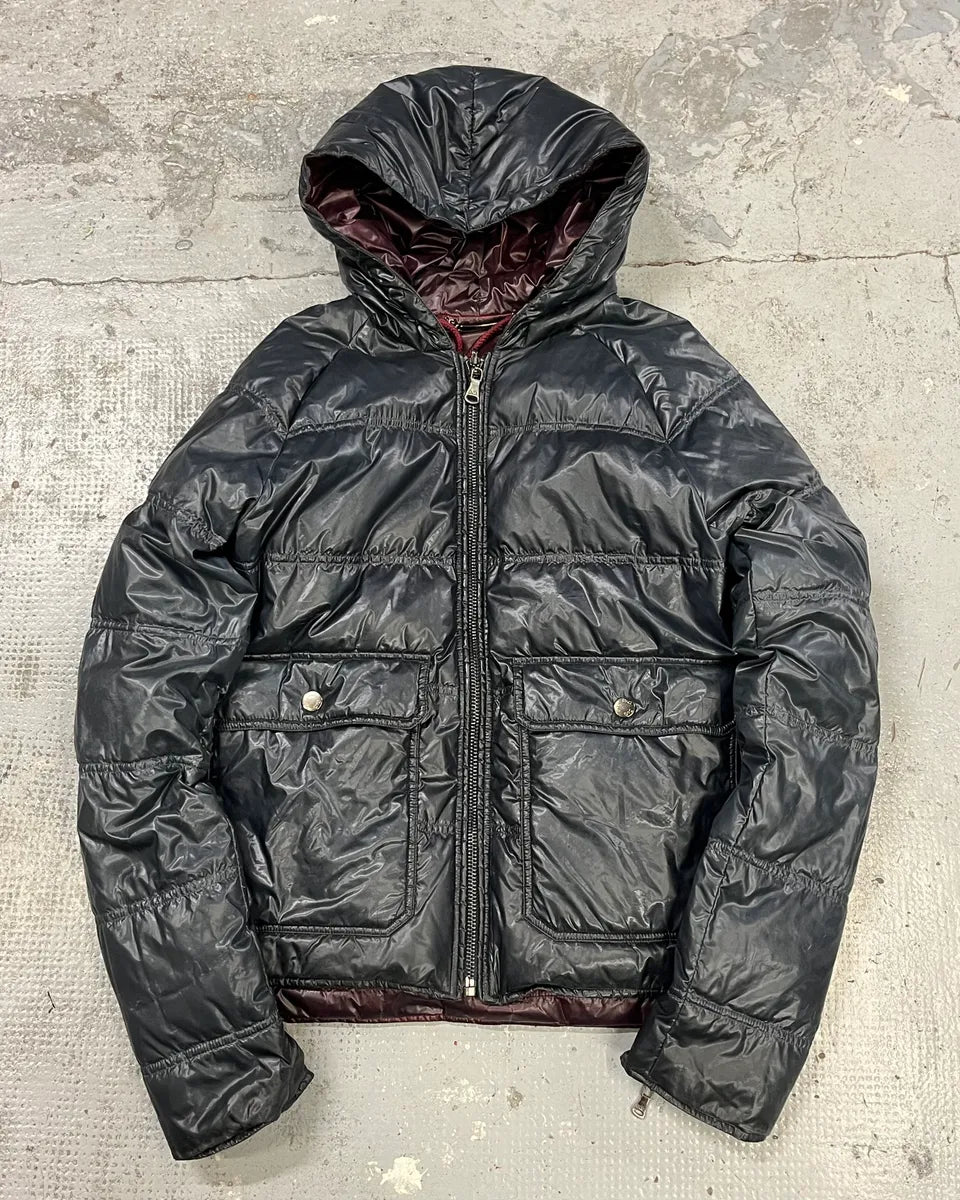 2000s Dolce & Gabbana Bordeaux Reversible Puffer Jacket JIadyuX 5