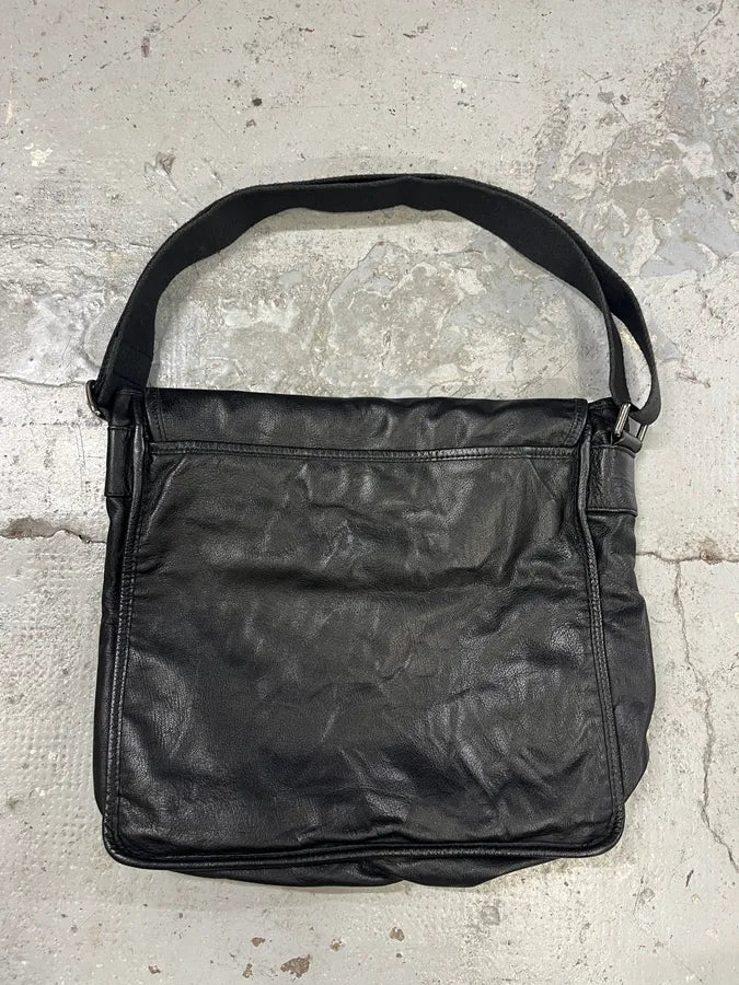 2000s Dolce & Gabbana Boxe Sport Black Leather Shoulder Bag pIryRsp 4