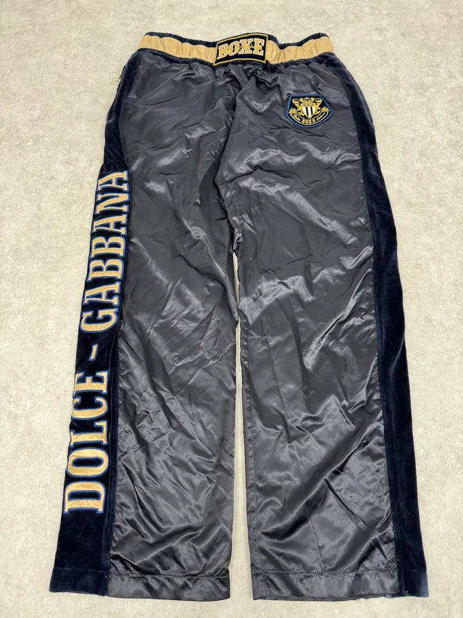 2000s Dolce & Gabbana Boxing Dark Navy Joggers Pants cFNYQFa 5