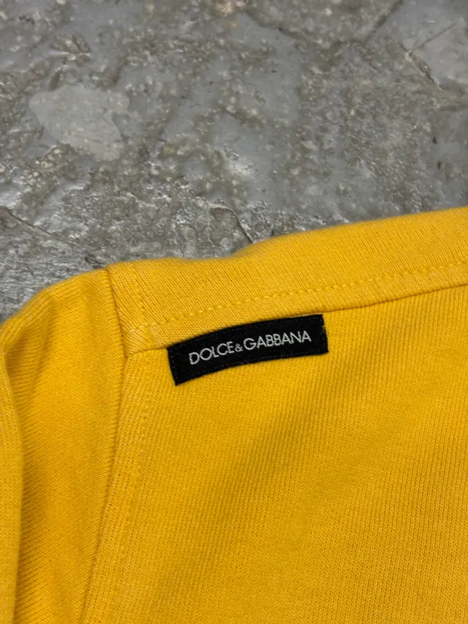 2000s Dolce & Gabbana Boxing Yellow Zip-Up Sweater evnPzqB 6
