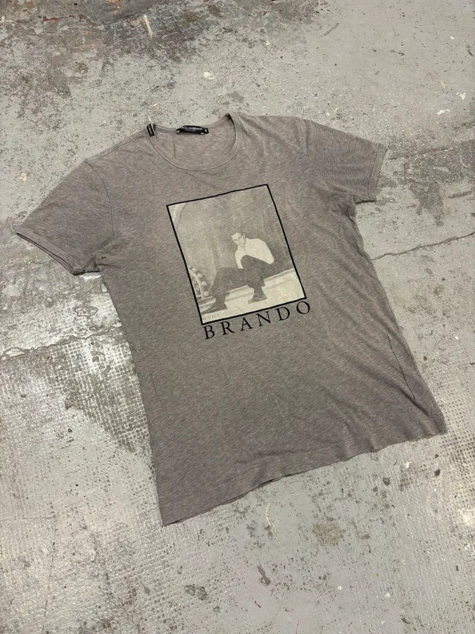 2000s Dolce & Gabbana Brando Grey T-Shirt TfYhiaM 3
