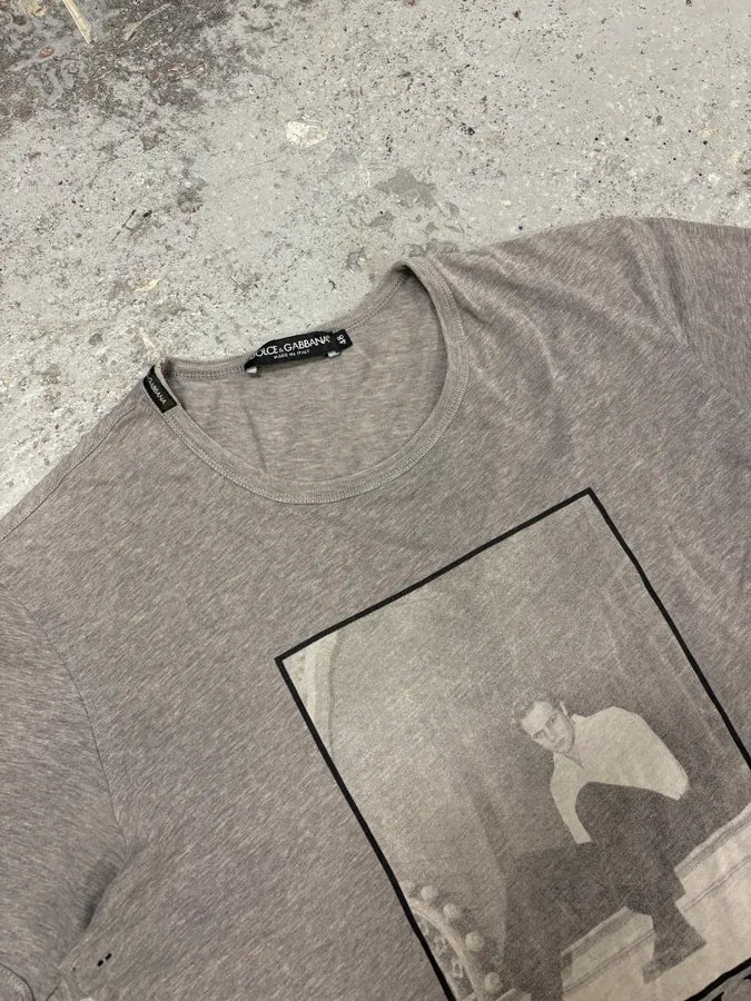 2000s Dolce & Gabbana Brando Grey T-Shirt TfYhiaM 4