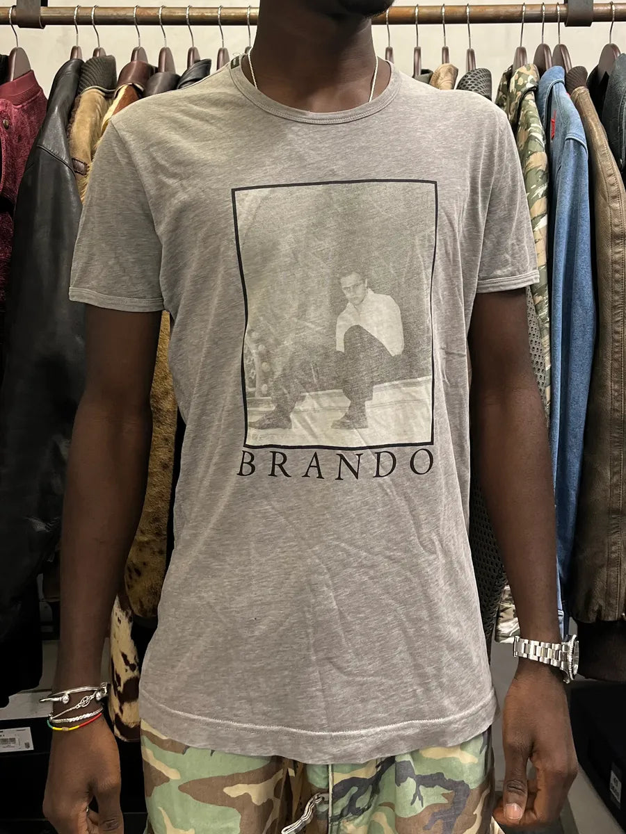 2000s Dolce & Gabbana Brando Grey T-Shirt TfYhiaM 1