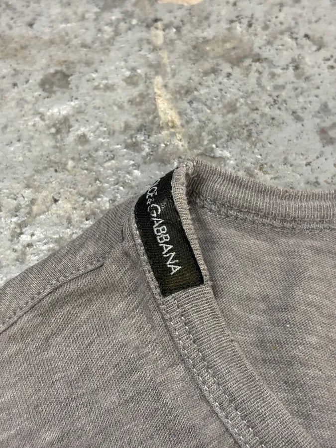 2000s Dolce & Gabbana Brando Grey T-Shirt TfYhiaM 9