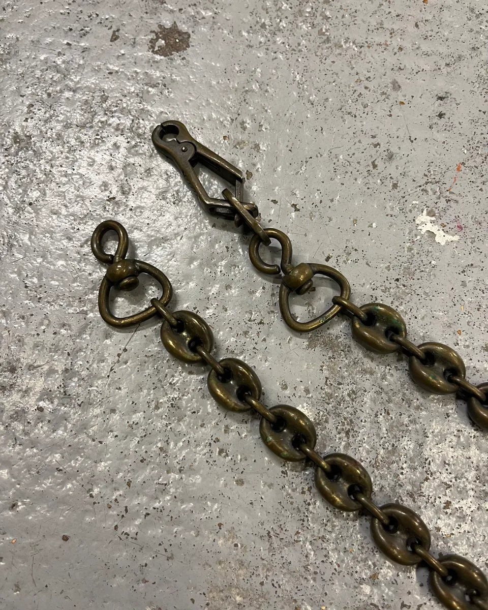 2000s Dolce & Gabbana Bronze Coffee Beans Cuban Link Necklace NkydAER 5