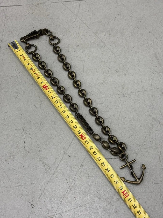 AW2006 Dolce & Gabbana Bronze Metal Anchor Chain Necklace QrFxUVS 6