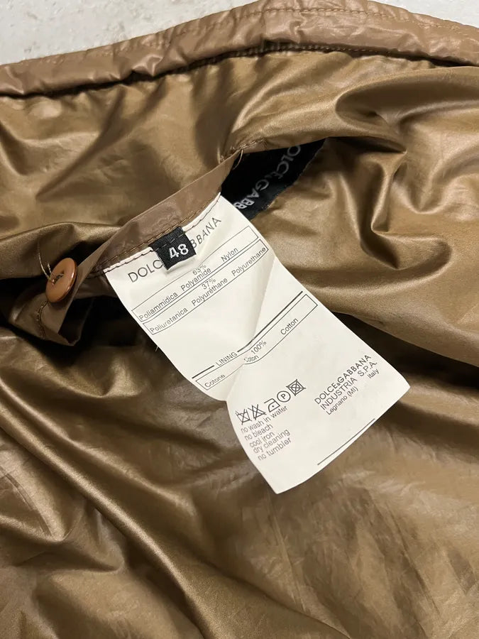 2000s Dolce & Gabbana Bronze Zip Jacket vBPSmRa 10
