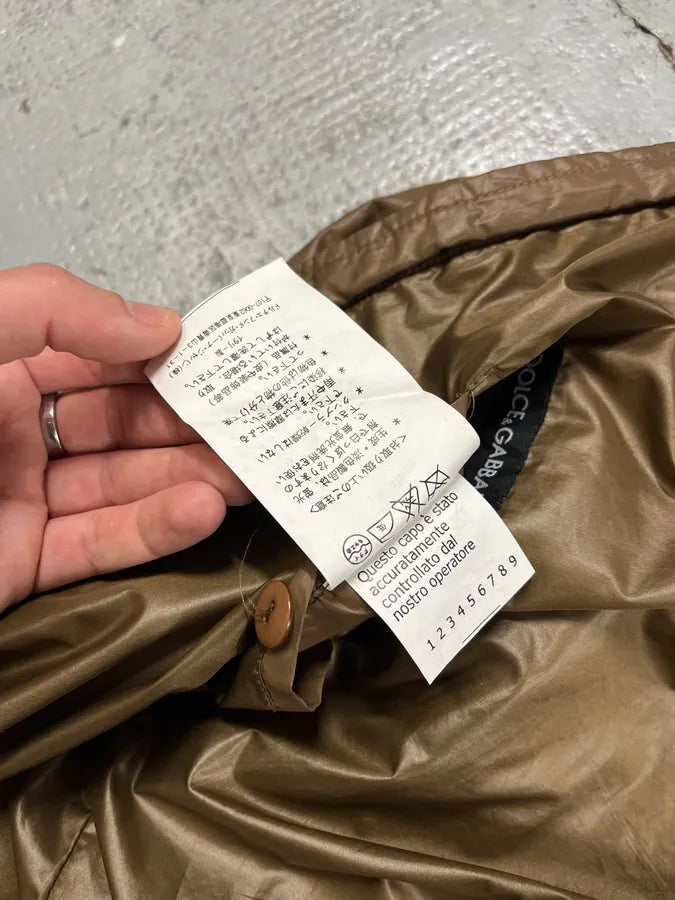 2000s Dolce & Gabbana Bronze Zip Jacket vBPSmRa 11