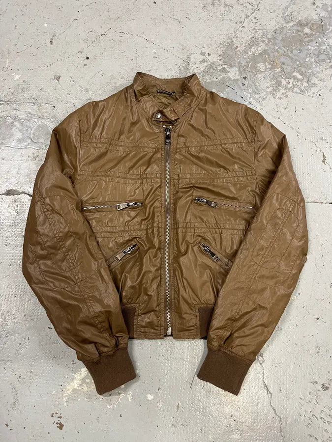 2000s Dolce & Gabbana Bronze Zip Jacket vBPSmRa 4
