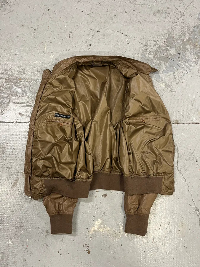 2000s Dolce & Gabbana Bronze Zip Jacket vBPSmRa 7